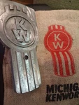 Kenworth Hood Pull/ Ornament, And Bag. 12328AA K170-44 46-1 Emblem Steel. Fixed Price $400.00.