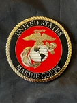 Car Emblem 3" United States Marine Corps Metal Adhesive Military New!. Fixed Price $13.69.