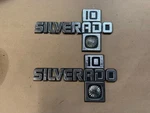 Vintage Chevrolet Chevy Silverado 10 Truck Fender Emblems Badges Pair. Fixed Price $55.79.