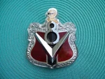 Nos Mopar 1954 Dodge D50-1 Meadowbrook V8 Hood Medallion. Fixed Price $495.00.