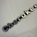 Oem 1991 - 1996 Jeep Cherokee Xj Fender Emblem Badge Logo Silver 55295252. Fixed Price $40.00.