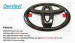 1 Gloss Black Rear Toyota Logo Overlay Emblem Scion Im Avalon Corolla Fj Cruiser. Fixed Price $29.80.