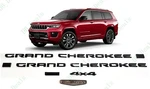 5PC Gloss Black Side Door Rear Summit 4X4 Emblems 2021+ Jeep Grand Cherokee. Fixed Price $118.00.