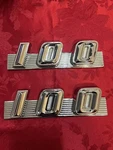 1958 1959 Gmc 100 Emblem Fresh Chrome 2362197 Front Grille Badge Suburban. Fixed Price $250.00.