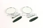 Alfa Romeo Alfetta Berlina GTV6 Chrome Round Side View Mirror Set New. Fixed Price $170.00.