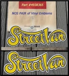Nos 1970S Dodge Street Van Emblem Vinyl Pair Mopar Sportsman 1975 1976 1977. Fixed Price $99.50.