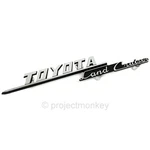 Oem Toyota 75305-60011 69-74 Land Cruiser FJ40 Side Fender Emblem Genuine Part. Fixed Price $49.99.