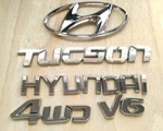 05-09 Hyundai Tucson 4WD V6 Logo Tailgate 86300-3A000 Rear Nameplate Set. Fixed Price $24.99.