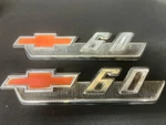 1962 Chevy Truck Emblems C60 Pickup Badge Very Nice Original Oem. Fixed Price $80.00.