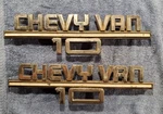 (2) Oem Chevrolet Chevy Van 10 Emblem 14052241. Fixed Price $30.00.