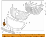 Gm Oem 13-16 Encore Grille Components-emblem 95330834. Fixed Price $55.38.