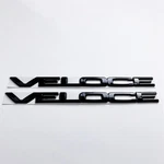Alfa Romeo Guilia 280HP Veloce Gloss Black Badge Emblem Set 50544414. Fixed Price $75.00.