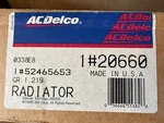 Nos New 1984-1986 Chevrolet Gmc S10 Jimmy Blazer Radiator 52465653 20660. Fixed Price $250.00.