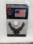 Mitchell Profitt Co Metal Auto Emblem Chrome Us Air Force Logo Back Adhesive. Fixed Price $6.48.