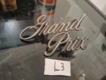 Vintage 1970S Pontiac Grand Prix Front Header / Rear Trunk Emblem Oem 490260 Gm. Fixed Price $20.99.