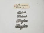 1986 Cadillac Fleetwood Rwd Oem Brougham Quarter Mounted Pair Emblem. Fixed Price $111.25.