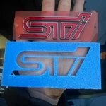 Subaru Genuine Oem Rear Trunk Red Nameplate Emblem Badge GRB2009-2014 Wrx Sti. Fixed Price $51.00.