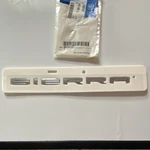 Sierra Tailgate Nameplate. Fixed Price $18.99.
