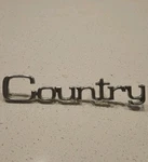 1971-1972 Ford "country" Squire Metal Rear Quarter Emblem P/n -D1AB-71291-B62B. Fixed Price $11.99.