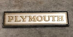 1980S Plymouth Nameplate Fender?/hood?/tailgate? Emblem. Fixed Price $35.00.