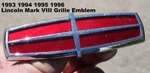 1993 1994 1995 1996 Lincoln Mark Viii Front Grille Emblem Oem F3LB-8B369-AA. Fixed Price $24.99.