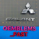 2007-12 Mitsubishi Galant Oem Factory Chrome Rear Trunk Deck Hatch Emblem Set. Fixed Price $25.00.