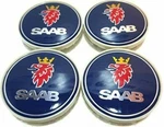 4X Saab 93 9-3 95 9-5 98-14 My Blue Alloy Wheel Centre Center Hub Caps 2100004. Fixed Price $53.85.