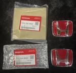 Genuine 00-09 Honda S2000 Red Emblem Badge 75701-S2A-000ZE 75700-S2A-000ZE. Fixed Price $195.00.