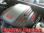 Dodge Challenger 5.7L V8 Hemi Engine Decals 13 14 15 16 17 18 19 2020 21 22 23. Fixed Price $30.00.
