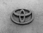 Toyota Prius Black & White Houndstooth Trunk Emblem Badge Oem Logo 90975-02040. Fixed Price $85.00.