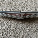Vintage 1960S Gm Chevy Corvair Red #9703057 Chrome Trim Emblem Badge 31. Fixed Price $52.00.