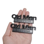 2X Matte Black Metal Old Man Edition Emblem 3D Badge Fit For Universal Car. Fixed Price $12.74.