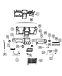 Genuine Mopar Instrument Panel Applique 5ZQ65LS5AA. Fixed Price $127.65.