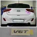 Rear Trunk Vgt Lettering Emblem For 2012 Hyundai I30. Fixed Price $12.14.