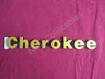 Nos Oem Jeep "cherokee" Gold Lift Gate Nameplate Emblem 1988 - 92. Fixed Price $24.99.