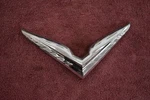 1953-54 Chrysler Chrome Trunk "v Emblem Nice Original 1475638. Fixed Price $59.25.