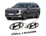 Oem Hood Trunk Lettering High Glossy Black Emblem 3PC For 2026+ Hyundai Palisade. Fixed Price $134.99.