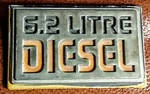 81-87 Chevy Truck 6.2 Litre Diesel Chrome Fender Emblem Badge Gmc Suburban Oem. Fixed Price $20.99.