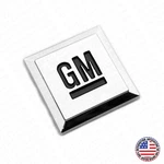 Gm Logo Mark Of Excellence 1.25" Fender Door Nameplate Emblem Badge Chrome Black. Fixed Price $14.99.