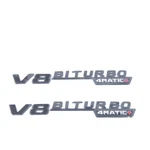 Black V8 Biturbo 4MATIC Emblem Side Fender Badge For Mercedes Benz Amg E63 C63. Fixed Price $21.00.
