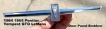Genuine Oem Gm 1964 1965 Pontiac Tempest Lemans Gto Door Panel Emblem 4407973. Fixed Price $35.00.