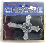 Custom Molded Chrome Christian Cross Metal Automobile Emblem Logo. Fixed Price $12.99.