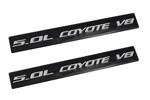 2011-2017 Ford Mustang Gt F150 5.0 Coyote V8 Emblems Black & Silver Pair. Fixed Price $18.95.