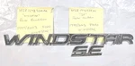 Ford XF2Z1642528AA "windstar Se" Rear Emblem Oem Refurbished. 99/03. Fixed Price $10.00.