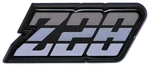 1980-81 Camaro Z28; Fuel Door Emblem; Silver; With Hardware; Gm Licensed. Fixed Price $74.99.