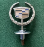Vintage Cadillac Hood Ornament W/ Wreath, Oem 6971-AC-2. Fixed Price $34.00.