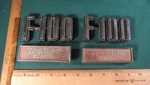 CG06 Ford F-100 Trailer Special Emblems Vintage 1973 #D3TB16720 & D3TB16098. Fixed Price $99.99.