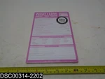 12275 Knock What Love About You Checklist 6"X9" Note Pad 978-160106802-6. Fixed Price $17.98.