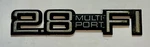 Chevrolet 2.8 Multi Port Fi Circa '87 Various Models Emblem 20518965 (5036). Fixed Price $18.50.