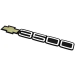 1988-99 Chevrolet Pickup C/k "3500 Door Emblem" With Post; Peel & Stick; Gm. Fixed Price $49.99.